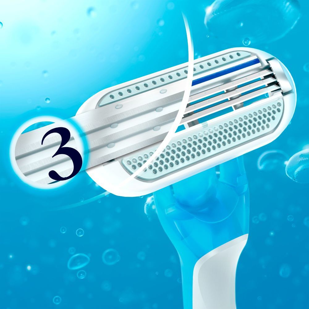 Venus-Oceana-Maquina-de-Afeitar-Desechable-3-Hojas-con-Aloe-Mujer-X2-imagen-2