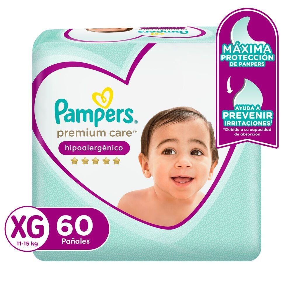Premium Care Pañales Desechables XG 60 Unidades