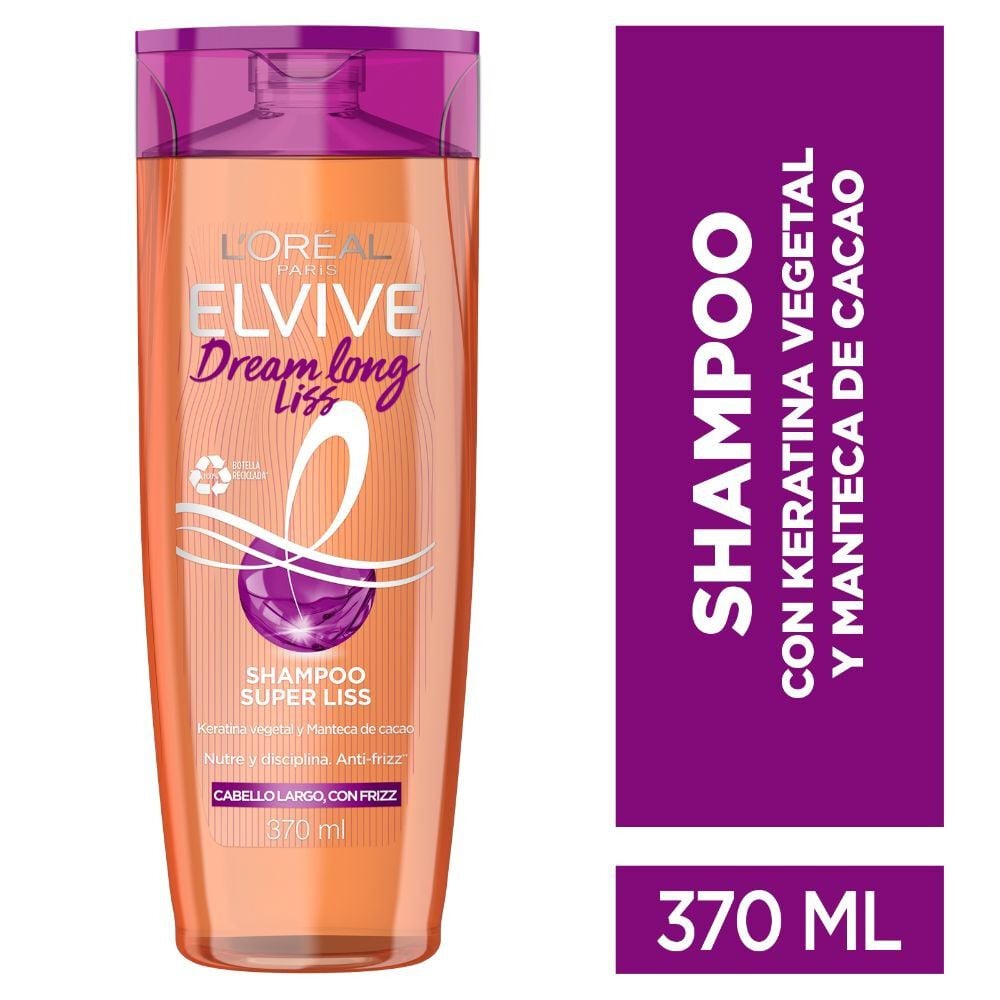 Shampoo Dream Long Liss Cabello Largo Con Frizz 370 ml