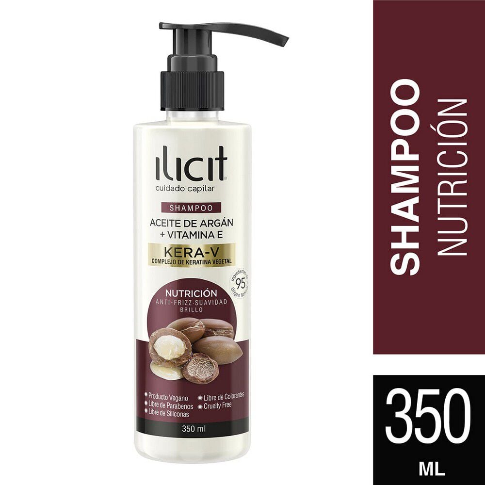 Shampoo-Aceite-de-Argan+Vitamina-E-Kera-V-Nutrición-350mL-imagen-1