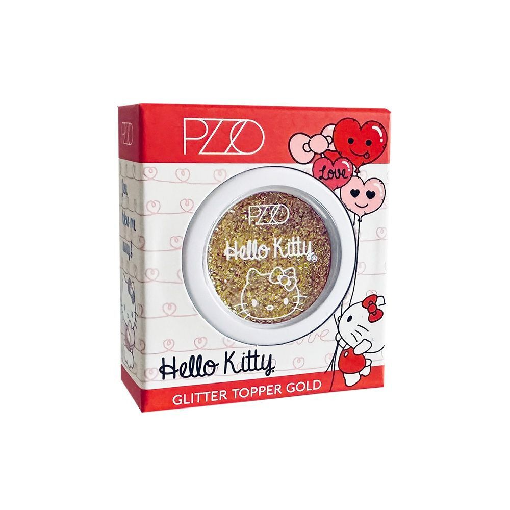 Topper-de-Glitter-Hello-Kitty-Gold-imagen-1