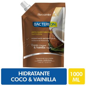 Jabón-Líquido-Para-Manos-Hidratante-Antibacterial-Coco/Vainilla-1000-mL-imagen