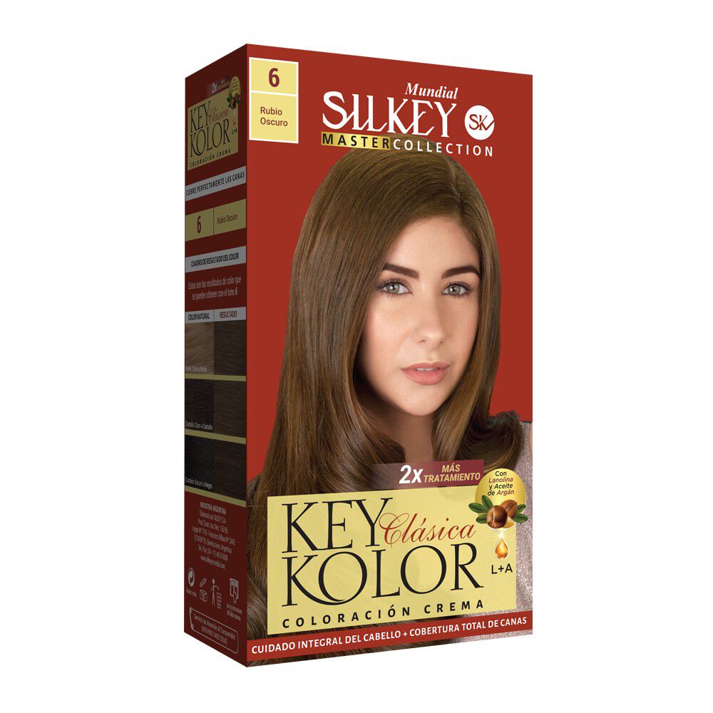 Key Kolor Kit Tintura Argan Rubio Oscuro 6