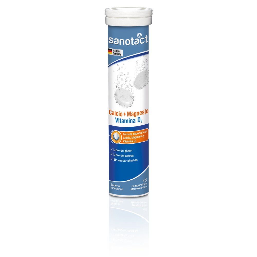 Calcio + Magnesio + Vitamina D3 X15 Tab Sabor Mandarina