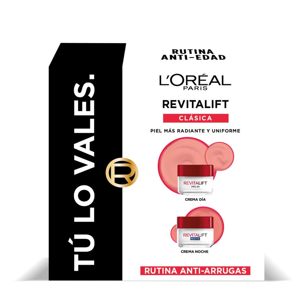 Pack Anti-Arrugas Revitalift Día + Noche De L'Oréal Paris