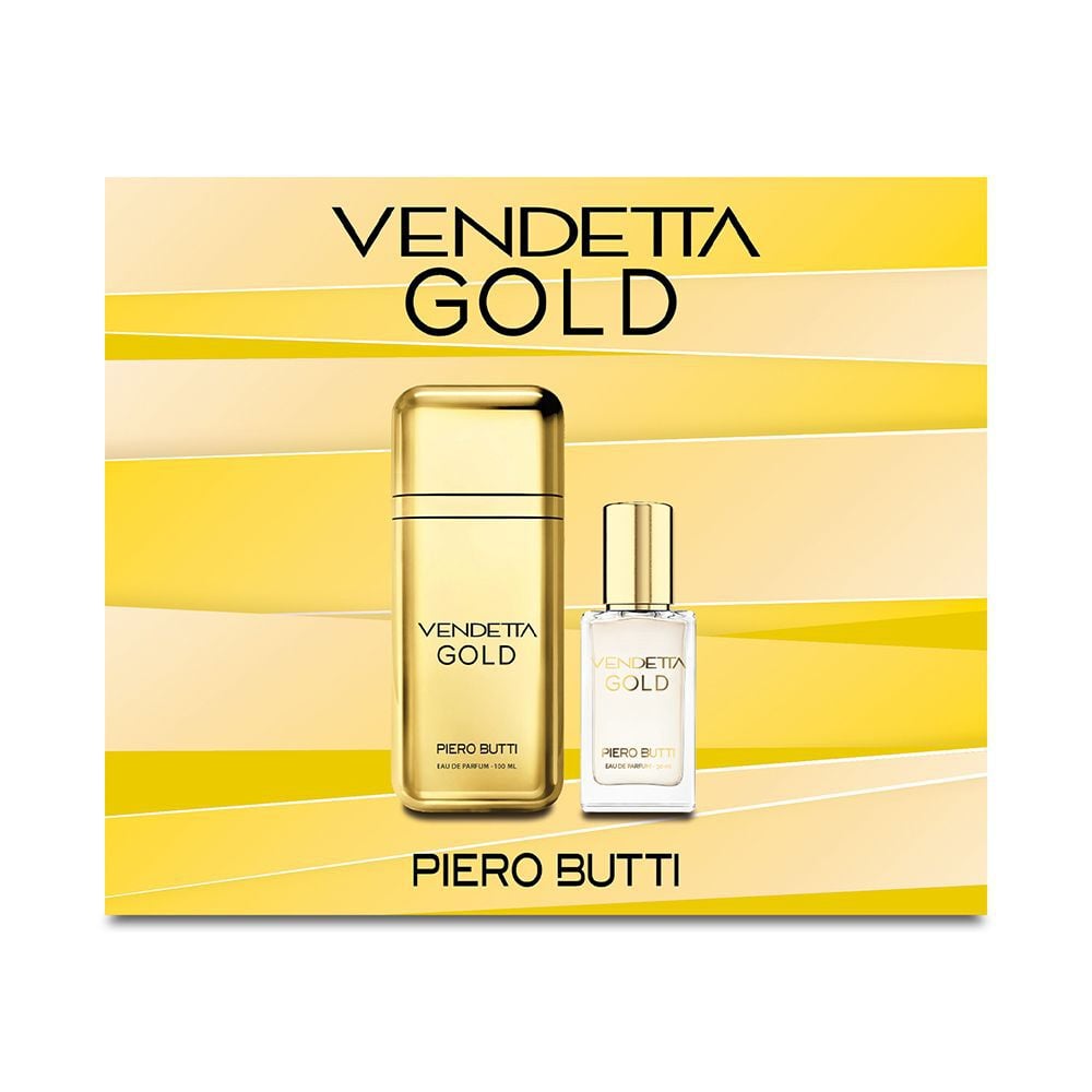Set Perfume Hombre Vendetta Gold Edp + Miniatura