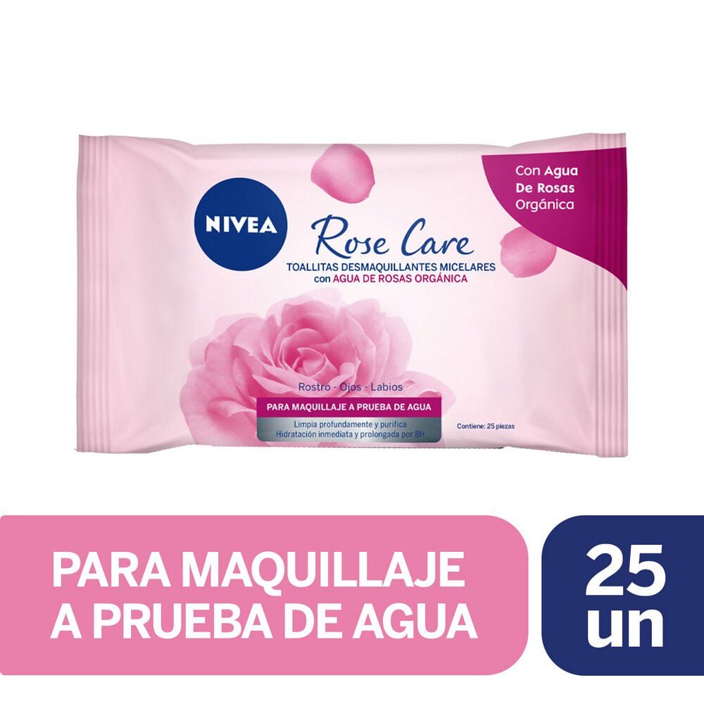 Toallitas Desmaquillantes Rose Care 25 Uds