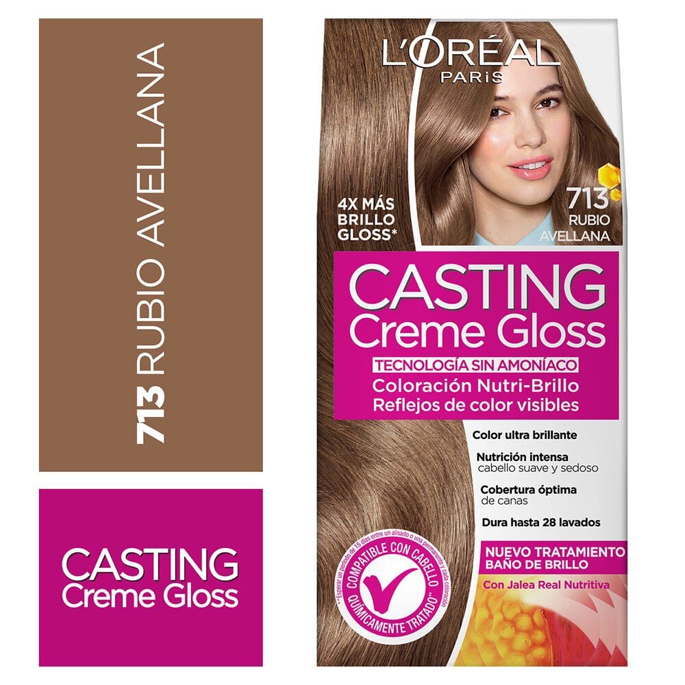 Coloración Creme Gloss 713 Rubio Avellana