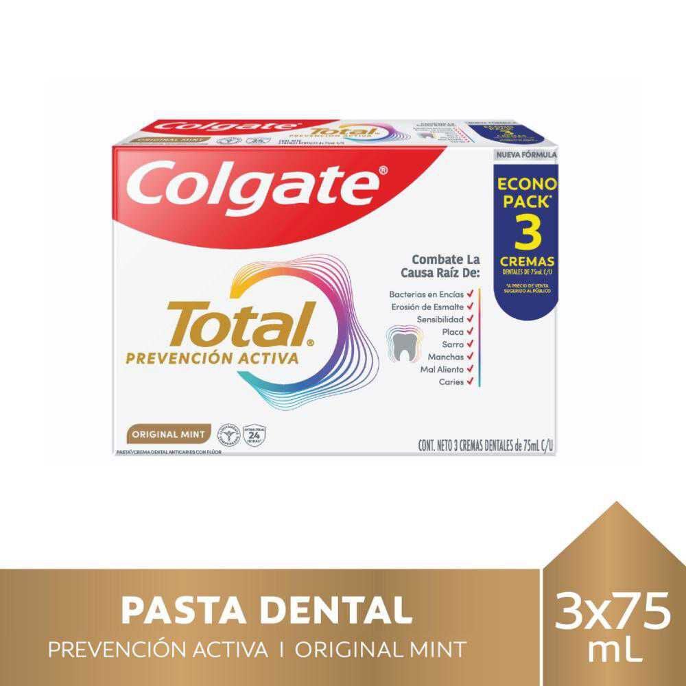 Pack Total12 Con 3 Cremas Dentales de 75 mL