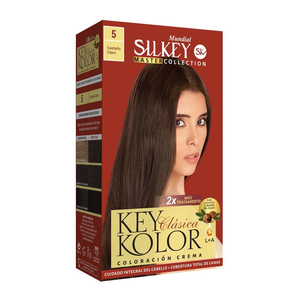 Key Kolor Kit Tintura Argan Castaño 5