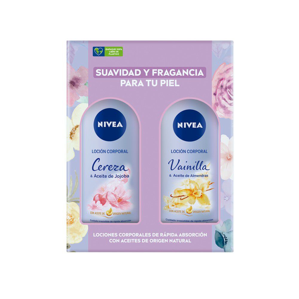 Pack-Loción-Corporal-Cereza-&-Aceite-de-Jojoba-400ml-+-Loción-Corporal-Vainilla-&-Aceite-de-Almendras-400ml-imagen-2