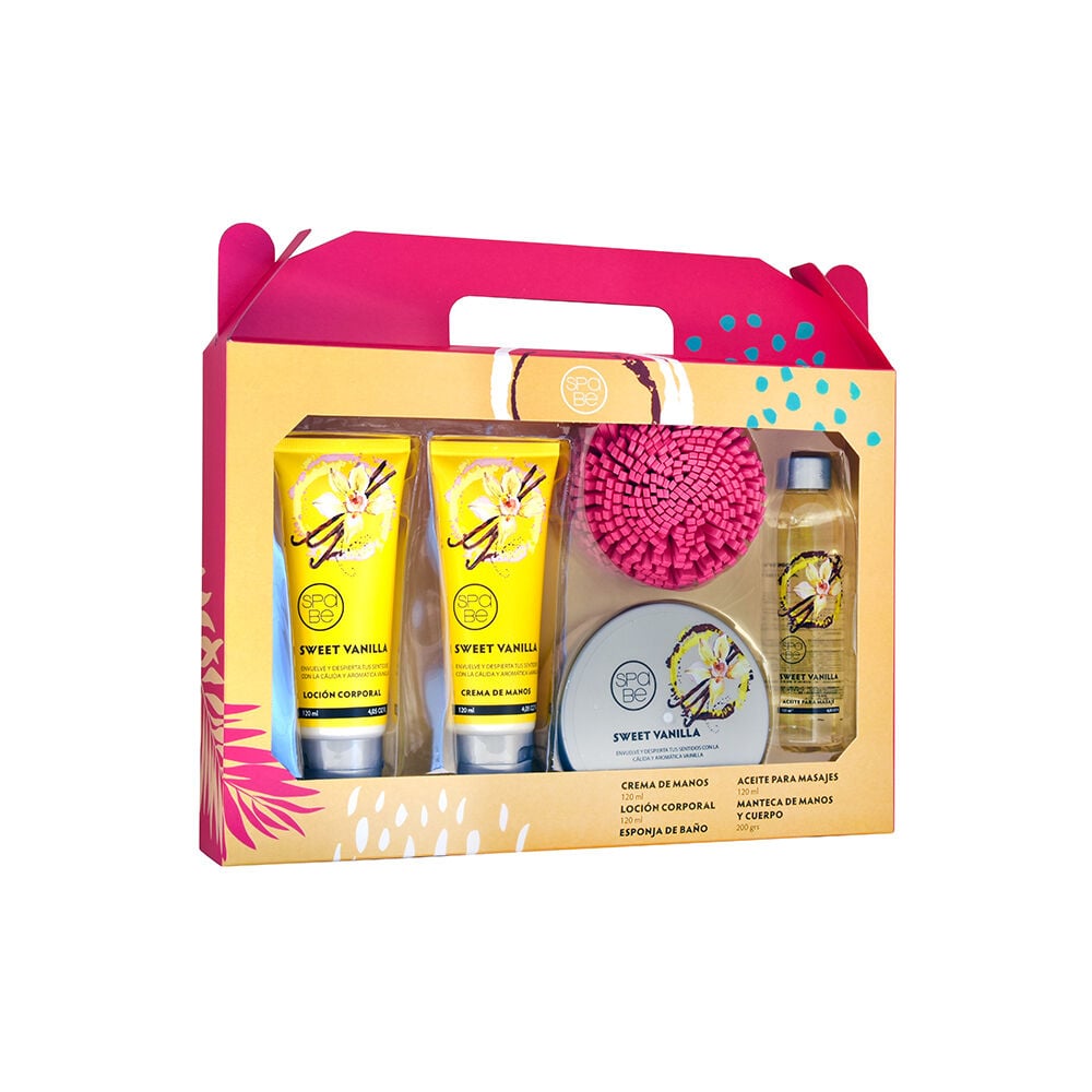 Maleta Vainilla Crema Manos + Crema Corporal + Manteca + Aceite Masaje