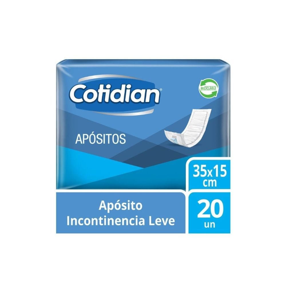 Apósito Incontinencia Leve Talla Unica 20 Unidades