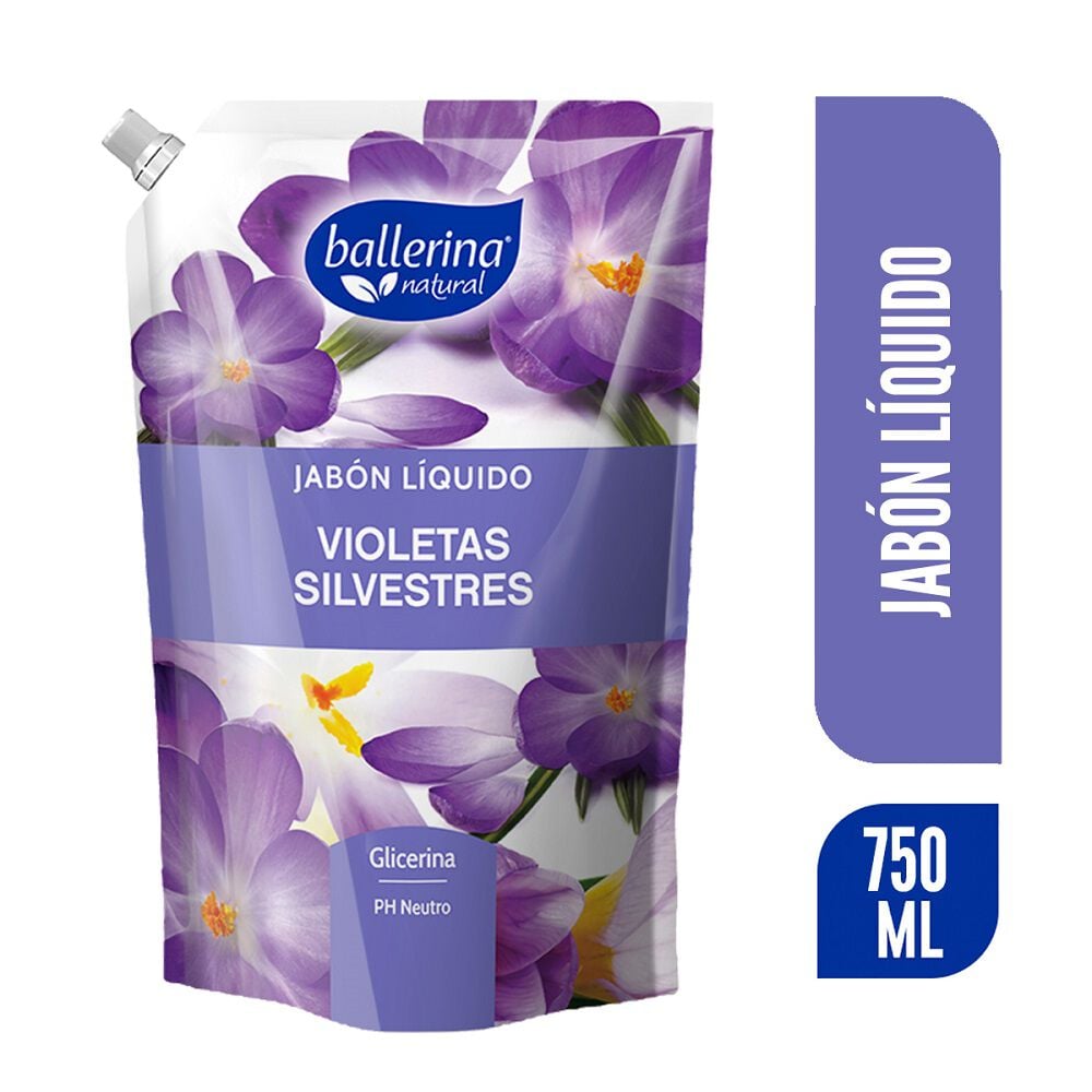 Violetas Silvestre Jabón Líquido de 750 mL