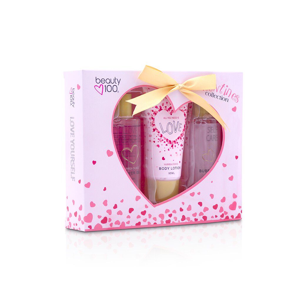 Shower Gel 105 mL + Body Lotion 95 mL + Bubble Bath 105 mL