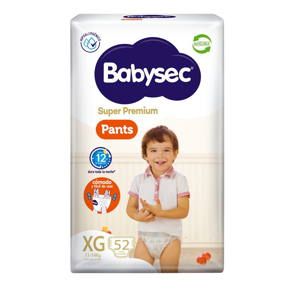 Super-Premium-Pañales-Desechables-Pants-Xg-(11-14Kg)-Hipoalergénico-X52-imagen-2