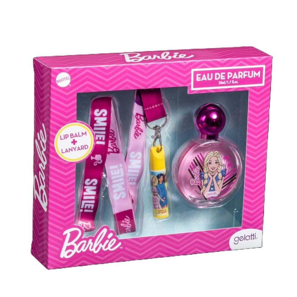 Perfume Edp 50Ml + Lip Balm + Lanyard Barbie