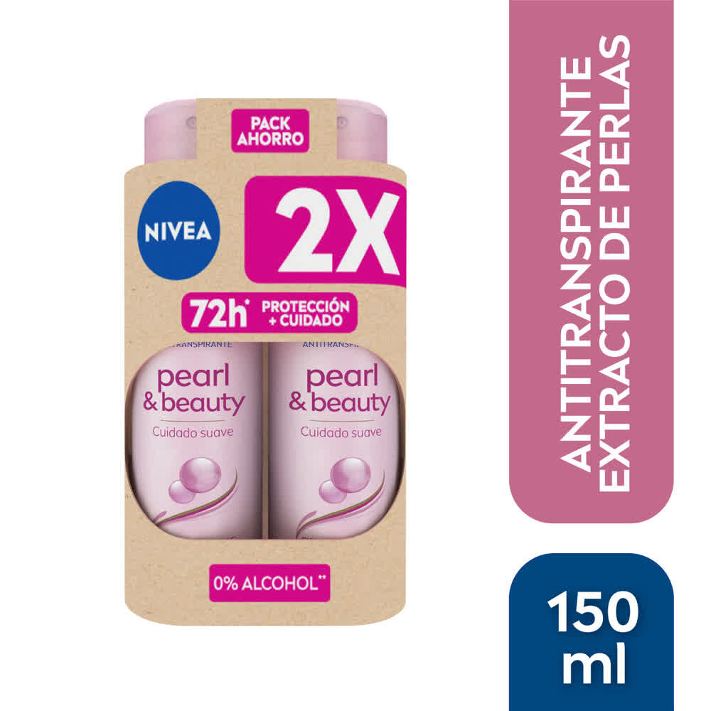 Pack Antitranspirante Pearl & Beauty Spray X2