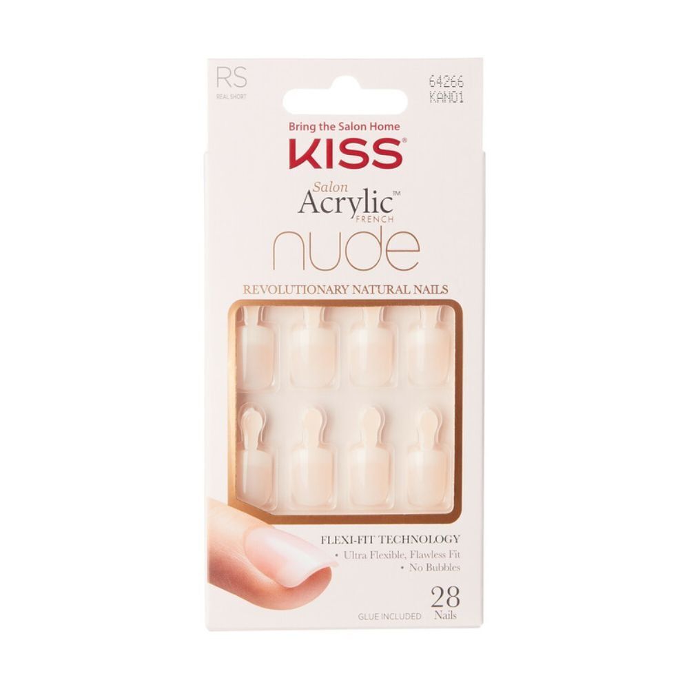 Uñas Postizas Francesas Nude Acrylic X28