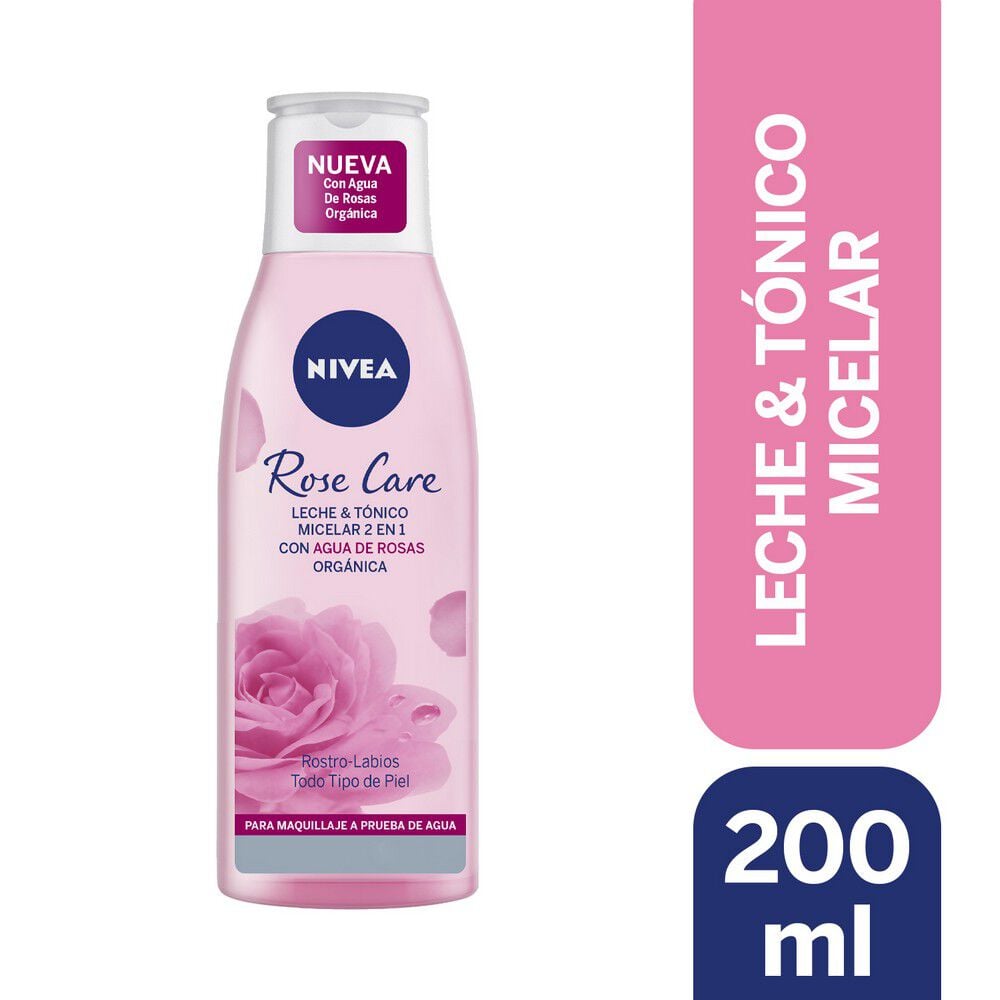 Rose Care Leche y Tónico Micelar Rostro Labios 200 mL