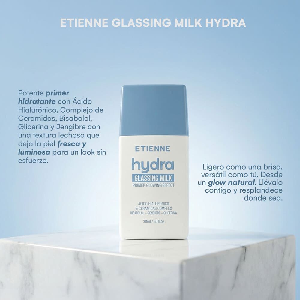 Hydra-Glassing-Milk-Primer-Glowin-H.Fac.Lumin.C/Ac.Hial.+Ceram.Compl.30M-imagen-4