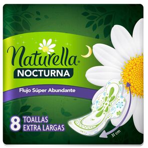 Toalla-Higiénica-Nocturna-Normal-Larga-Tela-Suave-8-unidades-imagen