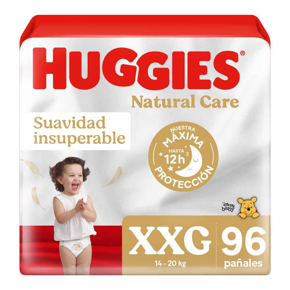 Pañales Huggies Natural Care XXG 96 Un
