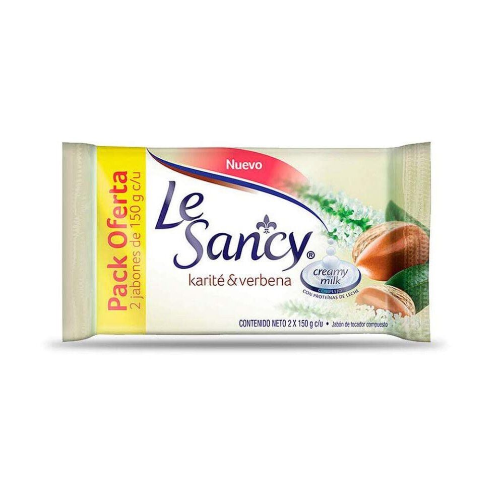 Jabón de Tocador Karité & Verbena 150 Grs X2