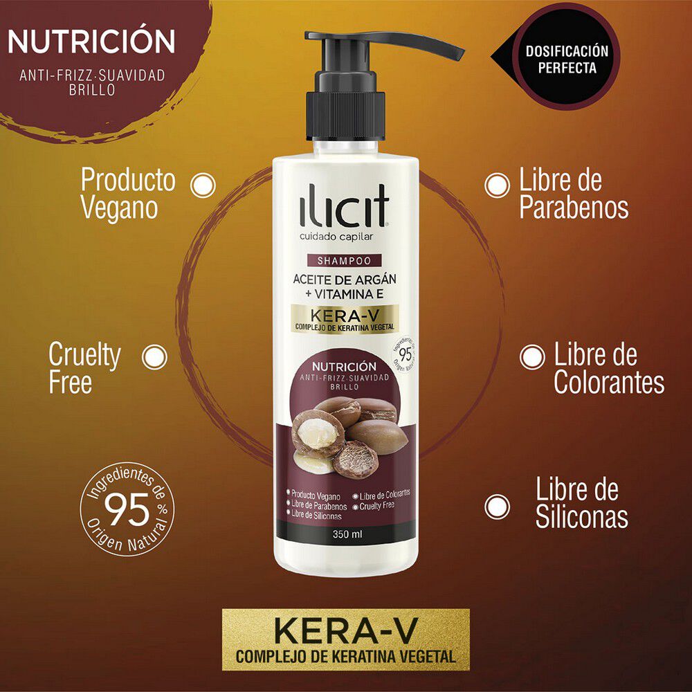 Shampoo-Aceite-de-Argan+Vitamina-E-Kera-V-Nutrición-350mL-imagen-4
