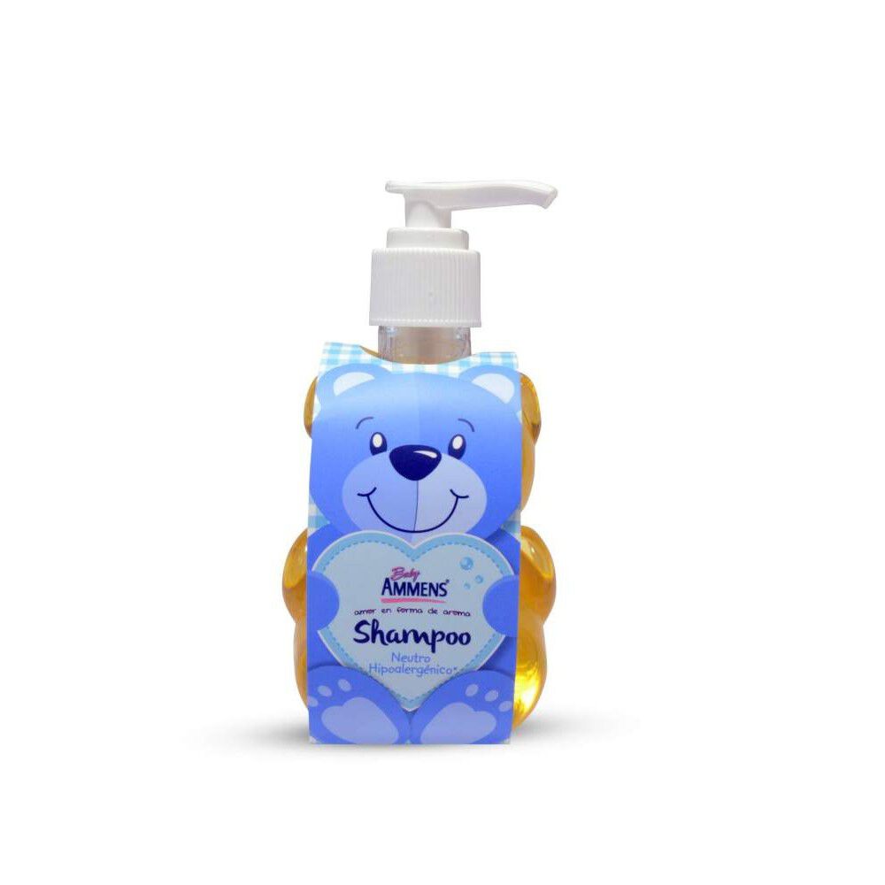 Baby-Shampoo-Hipoalergénico-Envase-Forma-de-Osito-con-Válvula-190-mL-imagen