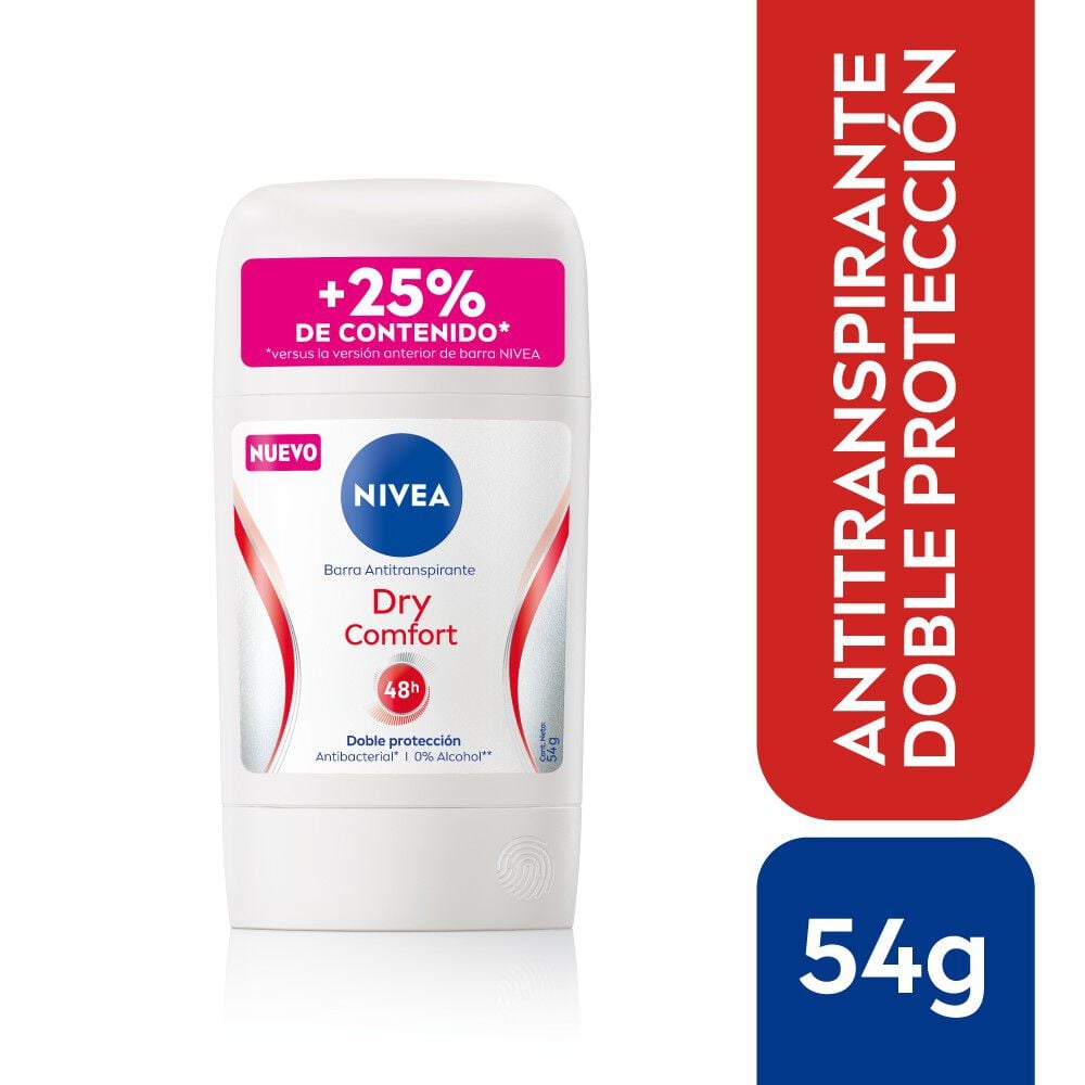 Barra Black&White Dry Comfort Femenino 54g