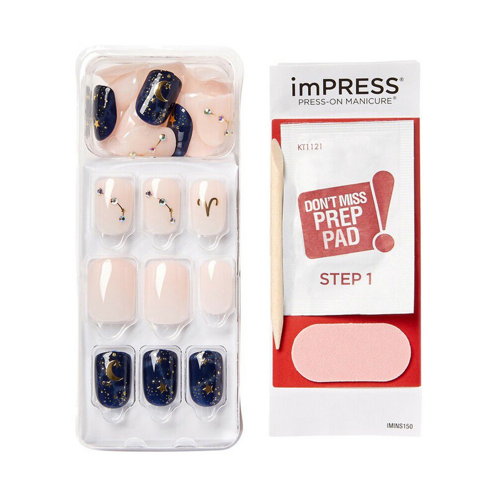 New-Impress-Colección-Zodiaco-Aries-Press-On-Manicure-30-Unidades-imagen-2