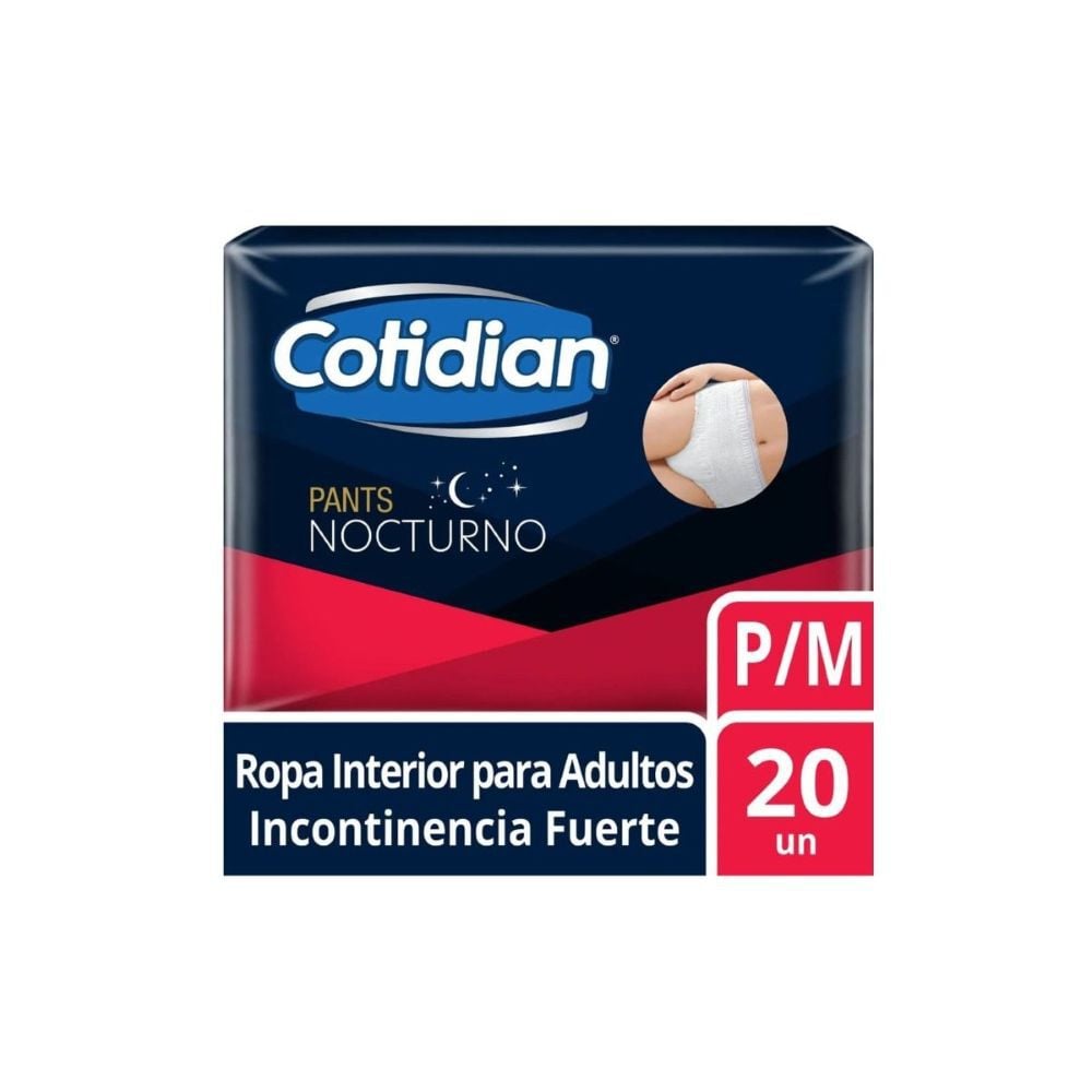 Ropa Interior Desechable Nocturna Talla P/M 20 Unidades