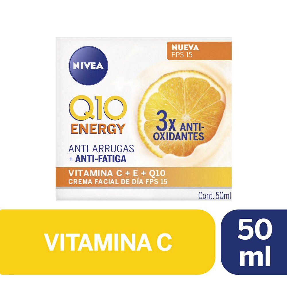 Q10 Energy Crema Facial Dia Fps15 3X Anti Oxidantes 50 Grs