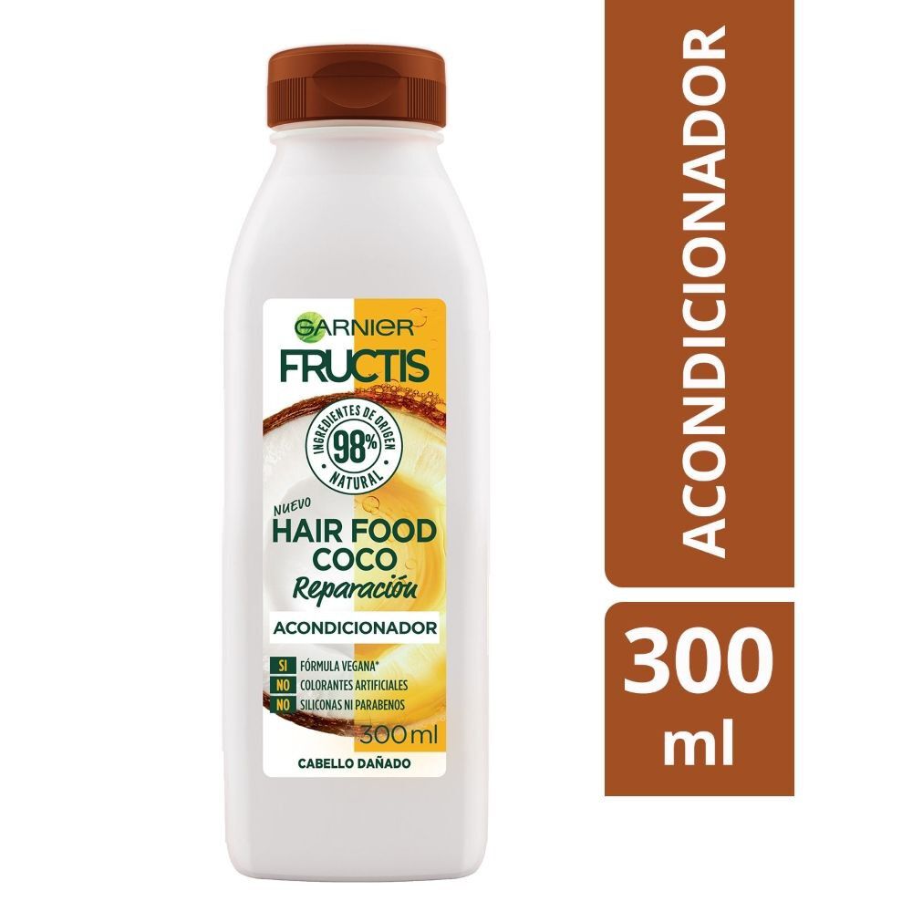 Garnier-Hair-Food-Acondicionador-Coco-Reparación-Cabello-Dañado-300-mL-imagen-2