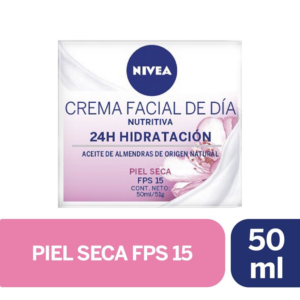 Crema Facial Hidratante Intensiva Dia Fps15 Piel Seca 50 mL