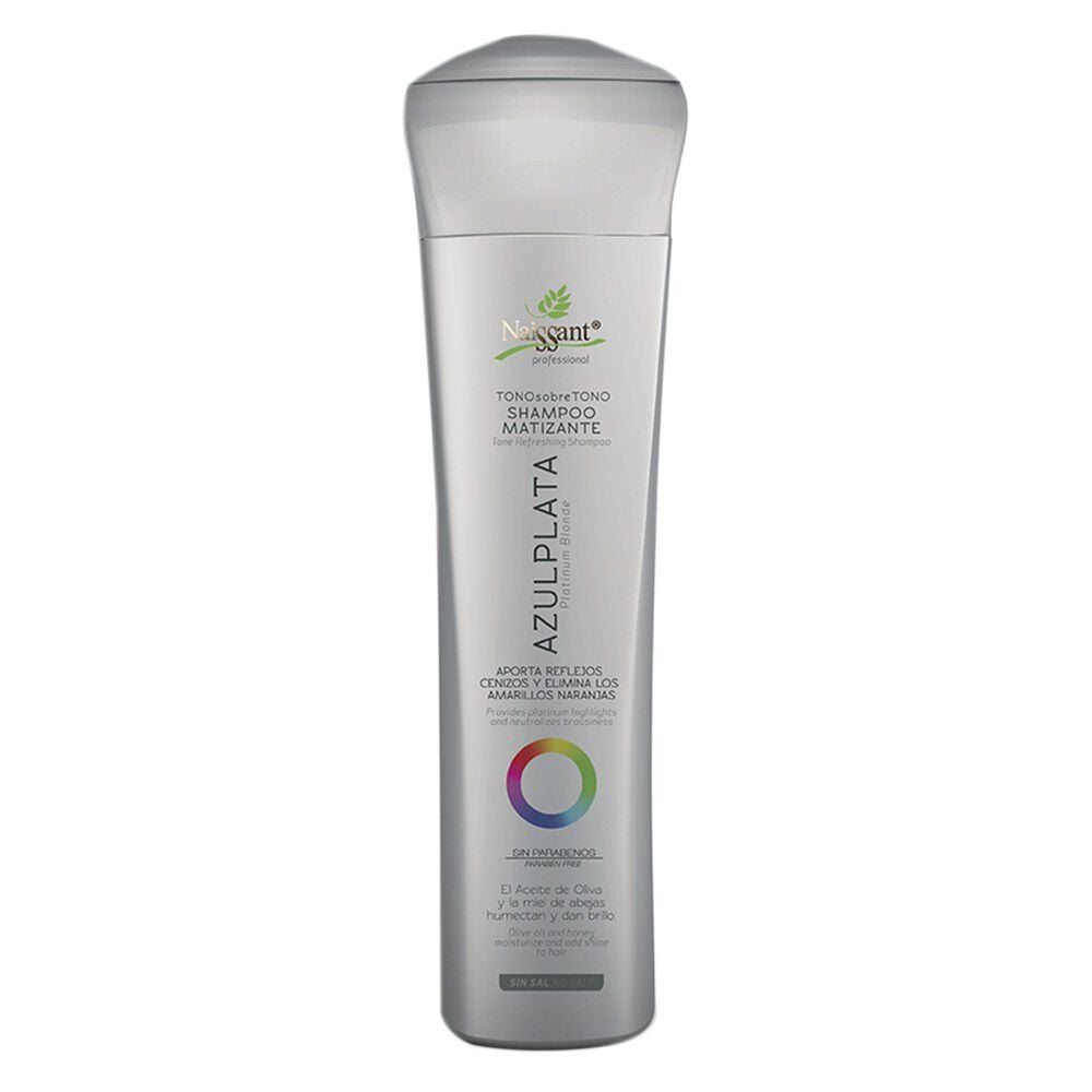 Shampoo Matizante Azul Plata Tono Sobre Tono sin Sal 300mL