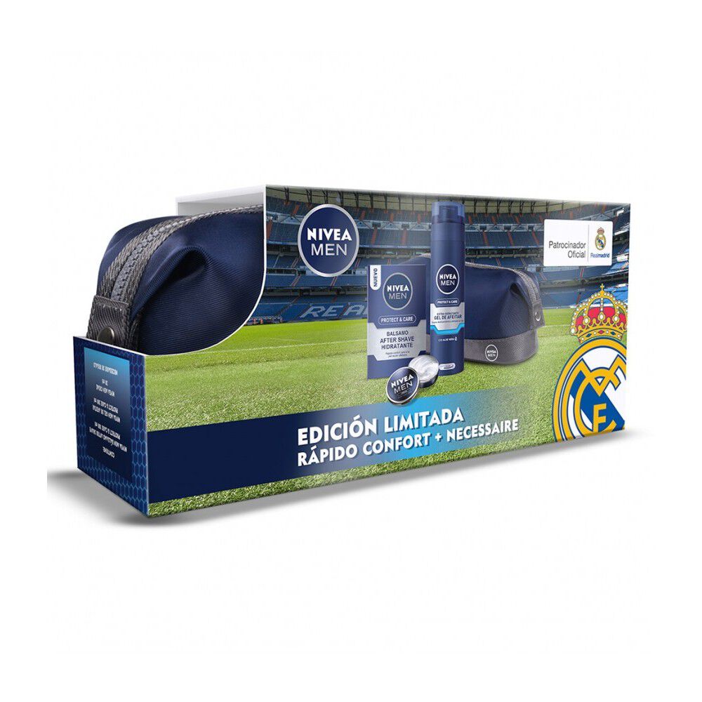 Estuche-Espuma-de-Afeitar--+-Balsamo-After-Shave-+-Crema-+-Bolso-Necessaire-imagen