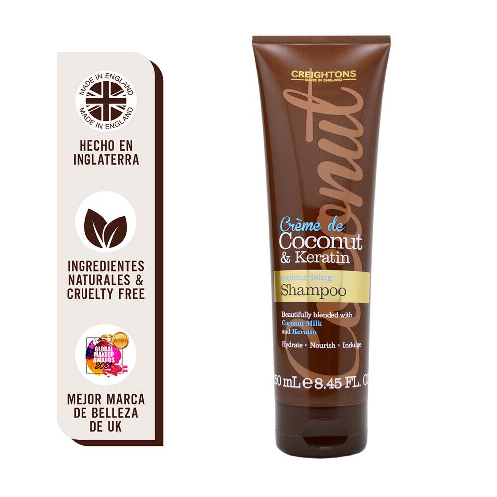 Shampoo Hidratante Creme De Coconut & Keratin Moisturising 250 mL image number null