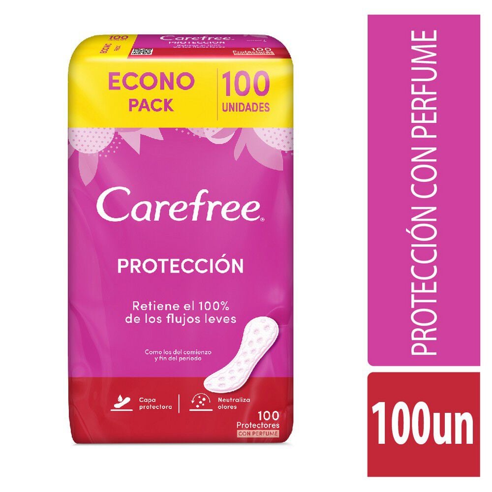 Protectores Diarios normal 100 Unidades, con perfume