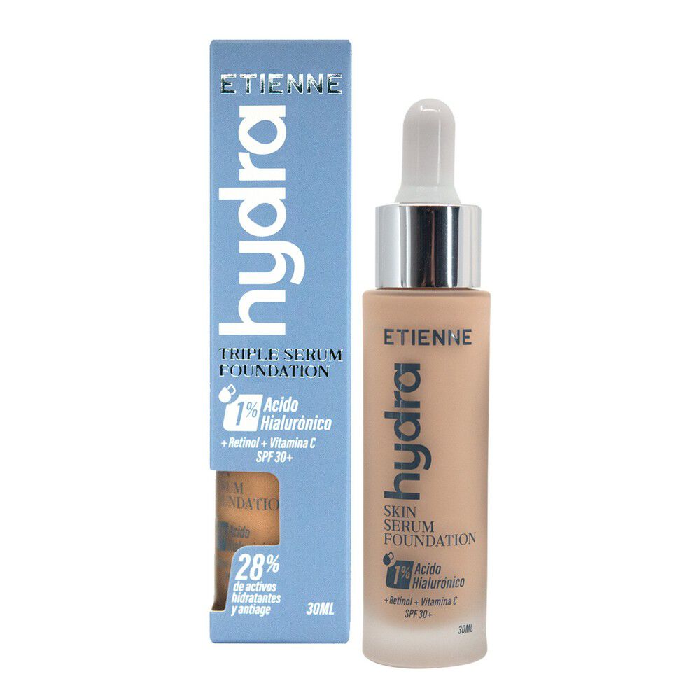 Hydra Base Triple Serum De Maquillaje Hidratante Beige 02 30 ml
