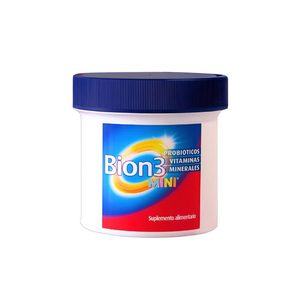 Bion-3-Mini-Cultivos-Probioticos-Vitaminas-300-mcg-30-Comprimidos-imagen-1