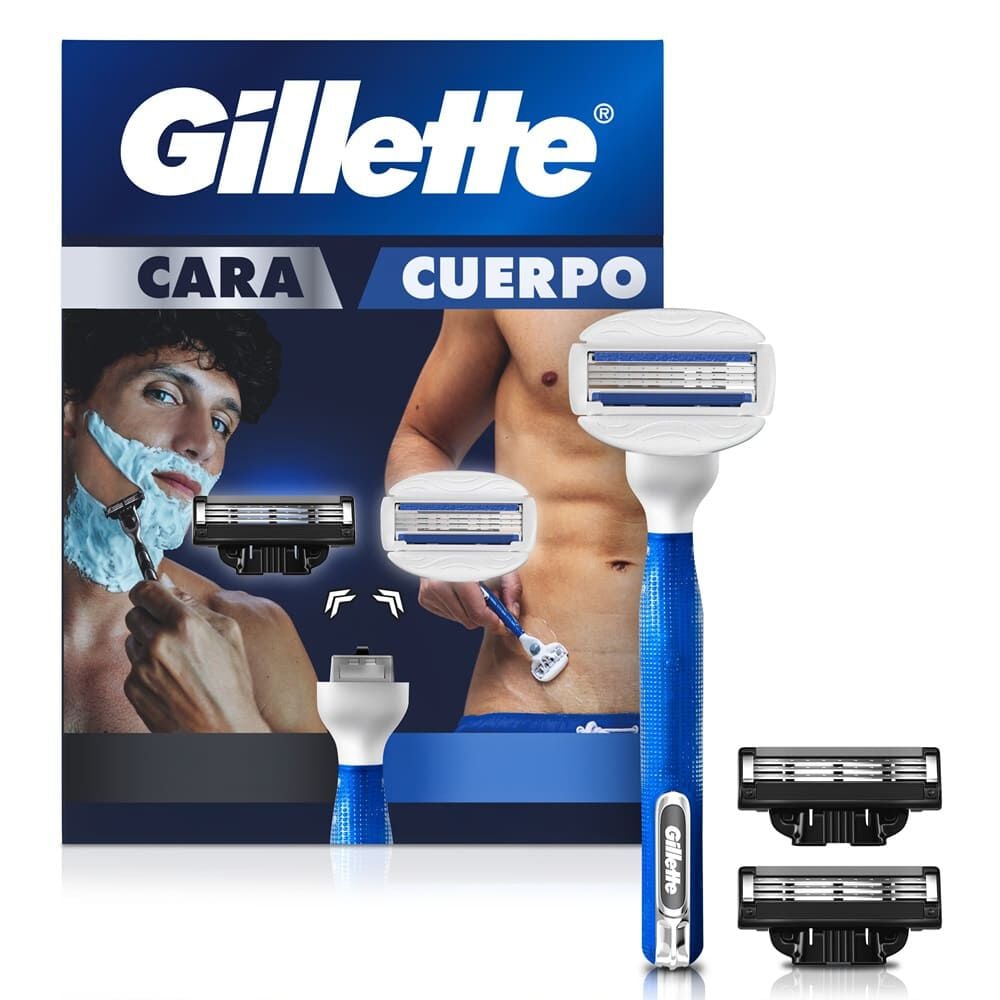 Kit Máquina de Afeitar Mach3 Cuerpo + Mach3 Carbono, 1 + 2 Ud