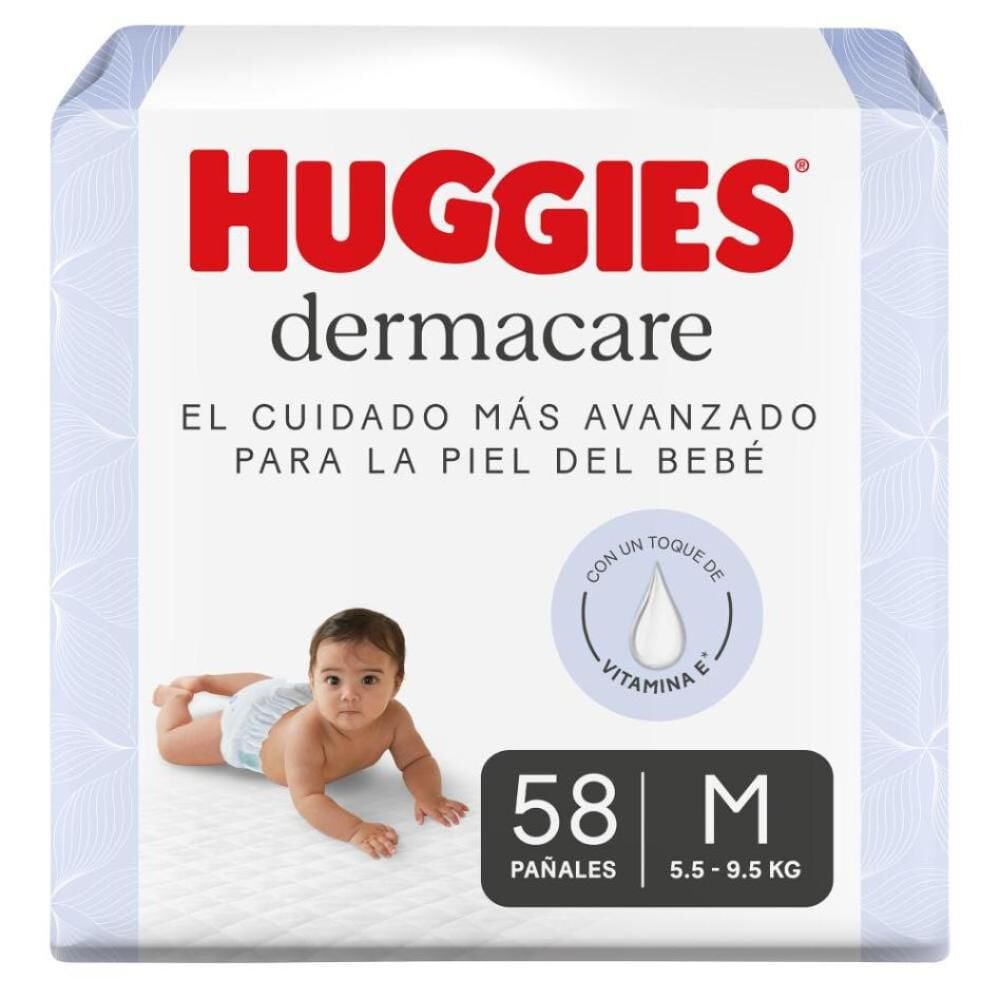 Pañales Huggies Dermacare 2/M 58U