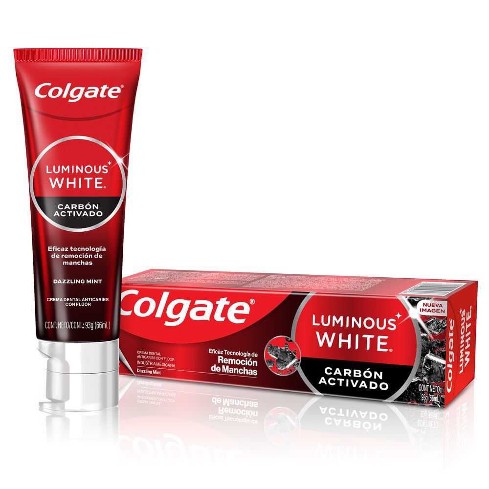 Crema Dental Luminous White Carbón Activado 90 grs