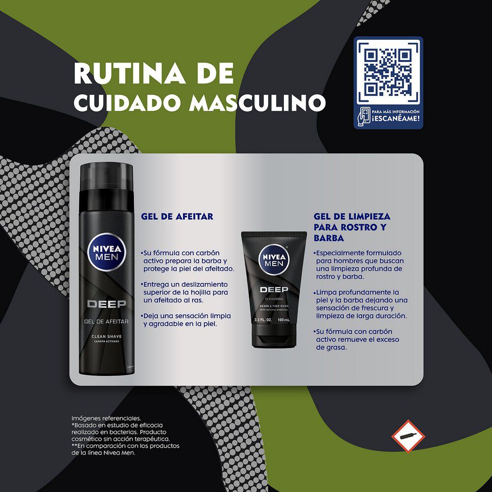 Pack-NIVEA-Men-Deep-Gel-de-Afeitar-200-mL-+-Gel-de-limpieza-100-mL-imagen-5