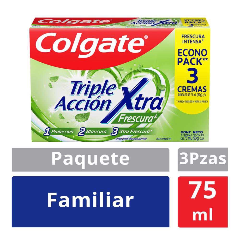 EconoPack Pasta Dental Triple Acción 75Ml x 3