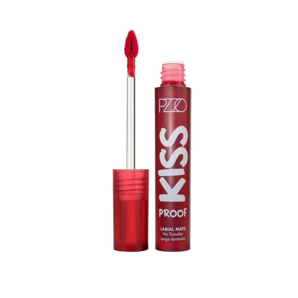 Labial Liquido Kiss Proof Italian Red Intransferible