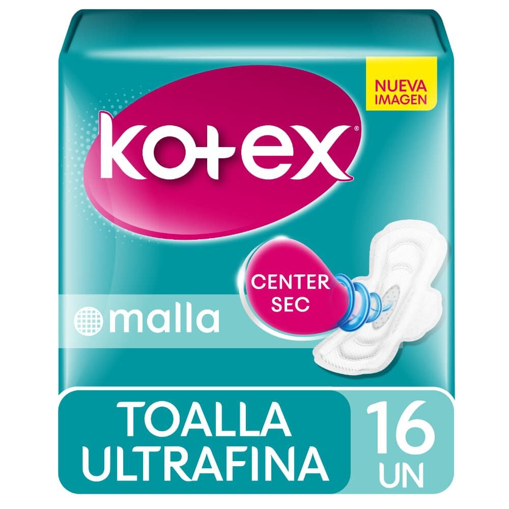 Toalla Higiénica Kotex Ultrafina Malla 16 un