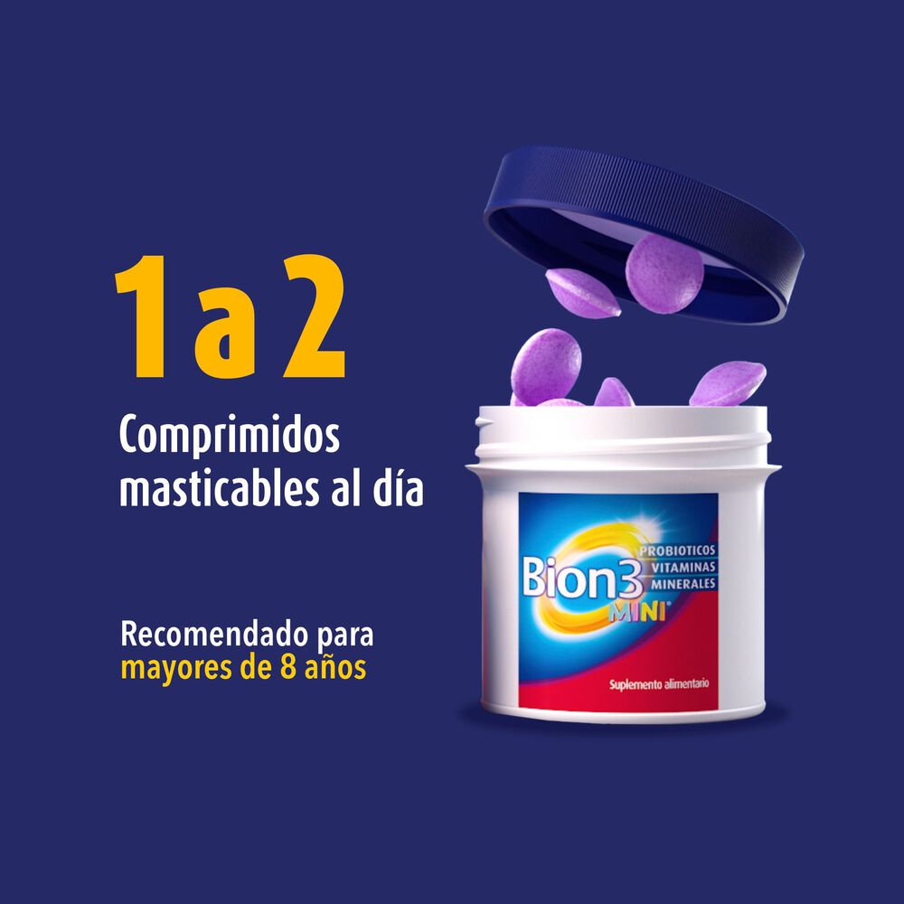 Bion-3-Mini-Cultivos-Probioticos-Vitaminas-300-mcg-30-Comprimidos-imagen-3